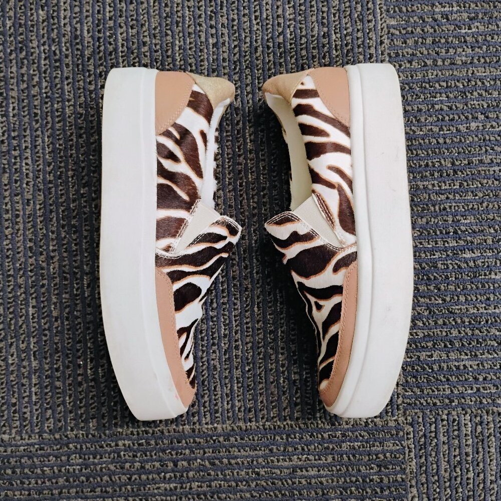 Lucky Brand Takato Chunky platform zebra print sneakers
